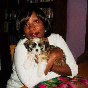 Debra Sampson and puppy