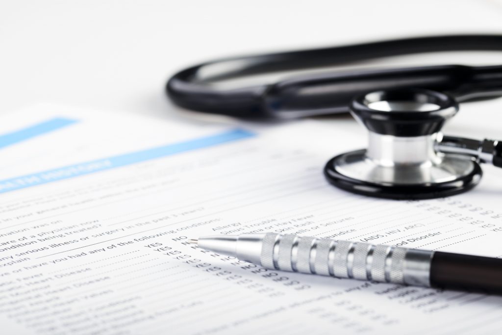 medical document paying for hospice