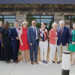 From Left: Hosparus Health Board Member Stephanie Livers, Board Member Kathleen Exline, SVP/Chief Development & Marketing Officer Tawanda Owsley, Board Member James Watson. Board Member Cheri Glass, President & CEO David W. Cook, Board Member Cathy Zion, Donors Paula and Frank Harshaw, Louisville Deputy Mayor Nicole Green, and Lt. Governor Deputy Chief of Staff Heather Dearing