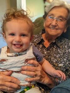 Grandma and baby